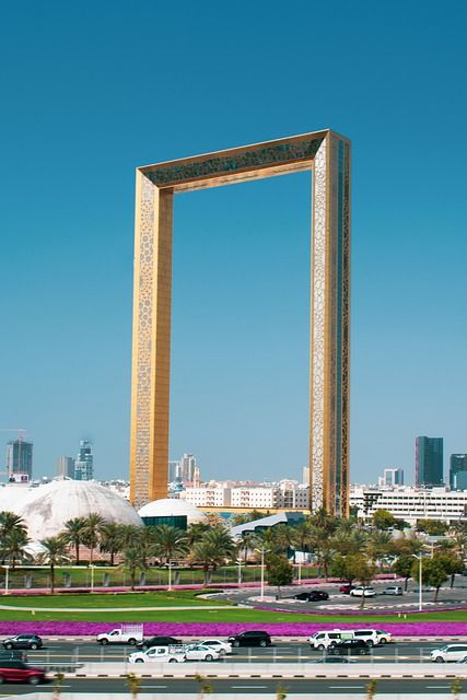 Dubai Frame Building Landmark - Free photo on Pixabay Dubai Frame, Places To Explore, Countryside Vacation, Frame Photo, Famous Places, Christmas Vacation, Public Domain Images, United Arab Emirates, Architecture Building