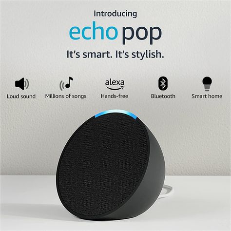 Amazon has launched its latest addition to the Echo lineup in India, the Amazon Echo Pop. Priced at just ₹4,999, this compact smart speaker brings the power of Alexa to bedrooms and small spaces, offering users a convenient and versatile smart home experience. Amazon Echo Pop specifications The Amazon Echo Pop may be small in size, but it delivers full, immersive sound that is perfect for filling a room with music or enjoying your favourite podcasts. Its compact design allows it to ble... Alexa Speaker, Echo Speaker, Smart Gift, Alexa Echo, Smart Bulb, Smart Lights, Smart Plug, Speaker Design, Alexa Device