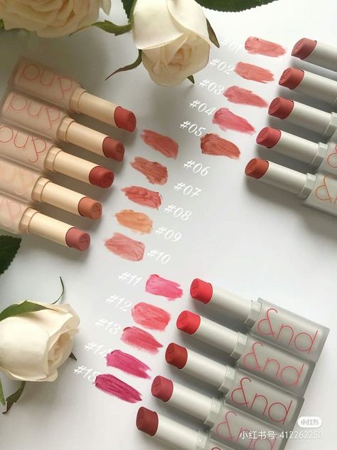 Romand Zero Matte Lipstick, Koleksi Makeup, Makeup Accesories, Lip Makeup Tutorial, Fancy Makeup, Soft Makeup, Makeup Swatches, Makeup Items, Lipstick Makeup