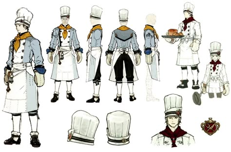 Janitor Character Design, Chef Character Design, Types Of Drawing Styles, Reborn Art, Realm Reborn, Art Final, Animation Anime, Doodle Characters, Chef Clothes