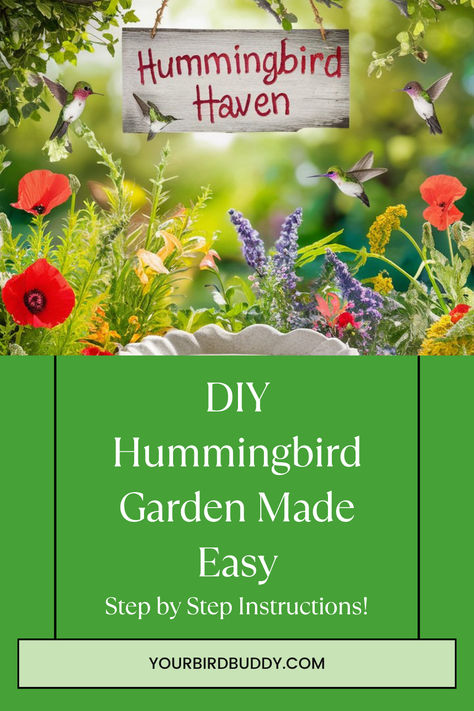 In this guide, I’ll show you how to design a hummingbird garden. You’ll learn to pick the right plants and create a safe water source. This guide will help make a DIY hummingbird garden that helps the pollinators. Hummingbird Garden Ideas, Hummingbird Garden Plan, Diy Hummingbird Feeder, Attracting Hummingbirds, Garden Vertical, Backyard Garden Diy, Sustainable Gardening, Bird Sanctuary, Fragrant Garden