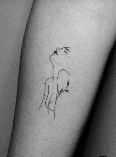 Nude Tattoo Ideas, Woman Body Tattoo Design, Female Silhouette Tattoo, Sensual Tattoo, A Tattoo Ideas, Indian Feather Tattoos, Single Line Tattoo, Silhouette Tattoos, Finding Me