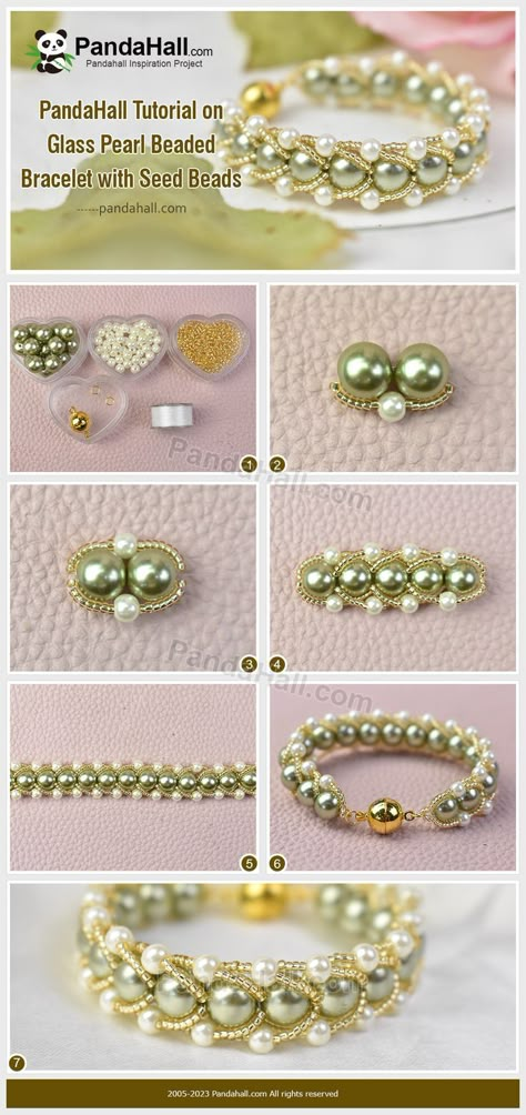 Amazing jewelry，do you like it？All materials can get at PandaHall.>>//X-HY-Q003-4mm-01 SEED-X0056-RR0003 >>//【PandaHall】Register to get $53 coupon in total Exclusive Discount For New Members Order now：http://yly.im/66cc0dbb #pandahall #diy #jewelry #bracelet #beads #beadedjewelry #beadedbracelet #glassbeads Pearl Beaded Bracelet, Bead Bracelets, Wholesale Beads, Jewelry Making Supplies, Pearl Bracelet, Beaded Bracelet, Seed Beads, Beaded Bracelets, Bracelet