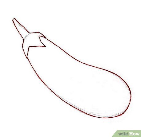 How to Draw an Eggplant: 5 Steps (with Pictures) - wikiHow Eggplant Picture, Eggplant Drawing, Still Life Pencil Shading, Purple Vegetables, Vegetable Drawing, Watercolour Ideas, Purple Fruit, Fruits Drawing, Artwork Wallpaper