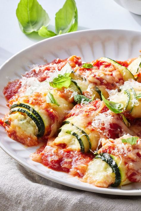 Zucchini Rollatini Zucchini Rollups, Zucchini Rollatini, Zucchini Roll Ups, Zucchini Roll, Zucchini Rolls, Zucchini Noodle, 5 Ingredient Dinners, What To Make For Dinner, Lasagna Rolls