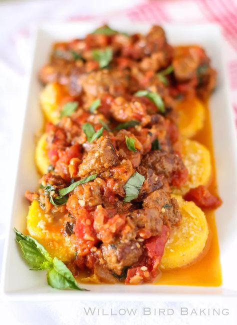 Tube Polenta Recipe, Fried Polenta, Easy Sunday Dinner, Polenta Fries, How To Cook Polenta, Polenta Recipes, Hot Sausage, Quick Weeknight Dinners, Quick Weeknight Meals