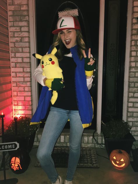 Pokémon Ash Ketchum  Halloween costume Ash Ketchum Costume Women, Ash Ketchum Halloween Costume, Ash Pokemon Costume, Ash Ketchum Costume, Pokemon Ash Ketchum, Pokemon Costumes, Ash Pokemon, Ash Ketchum, Costumes For Women