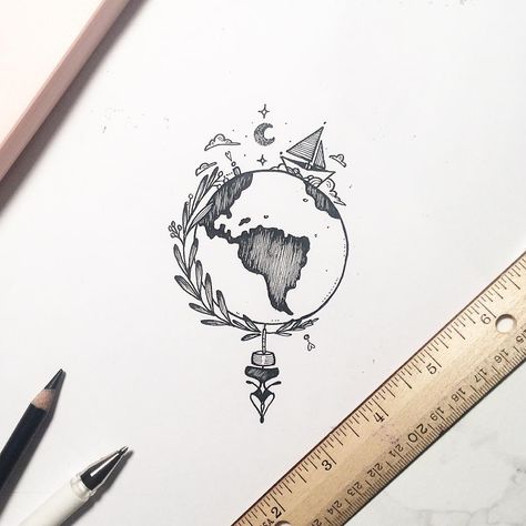 2,023 Likes, 43 Comments - NATHALYBONILLA *tattoo*  (@nathalybonilla) on Instagram: “Let's do this together! ⛵️  Chicago and LA Nathalybonilla.tattoo@gmail.com” Girls Tattoos, Kristina Webb, Kunst Tattoos, Tattoo Zeichnungen, Men Tattoos, Disney Concept Art, Diy Tattoo, Eye Tutorial, Flower Doodles