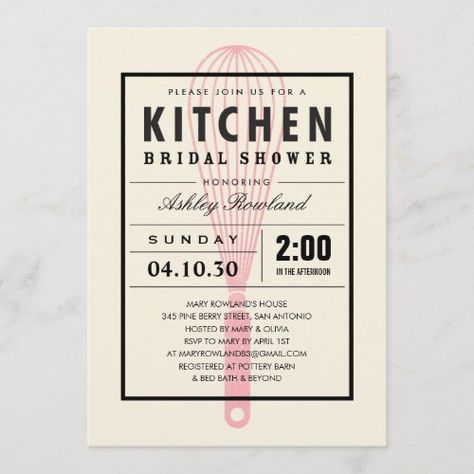 Kitchen Bridal Shower Invitations #zazzle #weddinginvitations #birthdayinvitations #babyshowerinvitations #zazzleinvitations #monogram #businesscards #graduation #homedecor Kitchen Shower Invitations, Kitchen Bridal Shower, Pottery Barn Bedding, Themed Bridal Shower, Kitchen Shower, Bridal Invitations, Wedding Shower Invitations, Digital Invite, Invitation Baby Shower