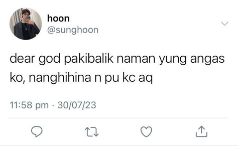 Filipino Pick Up Lines, Missing Her Quotes, Badass Wallpaper Iphone, Memes Text, Badass Wallpaper, Au Memes, Twitter Au, Memes Tagalog, Memes Twitter