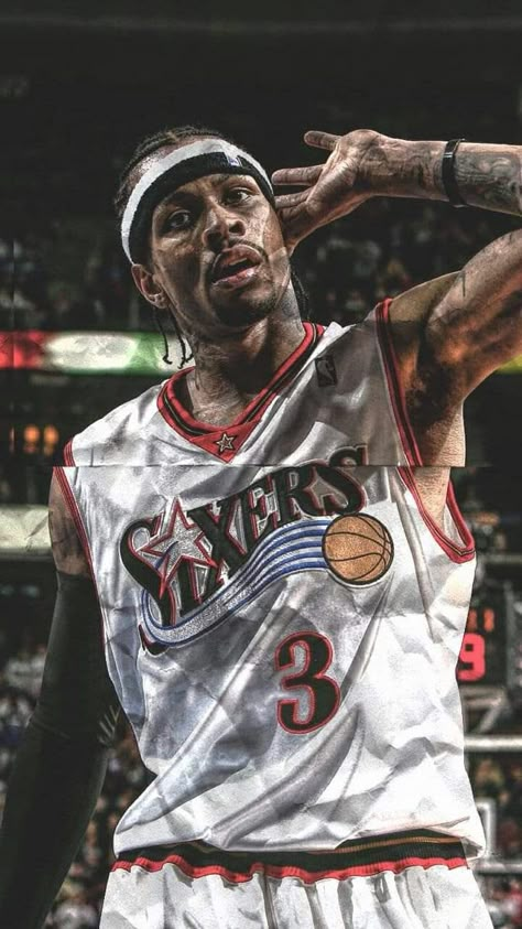 Allan Iverson Wallpapers, Wallpaper Aesthetic Basketball, Nba Wallpaper Aesthetic, Allen Iverson Wallpapers, Aesthetic Basketball, Irving Wallpapers, Cool Basketball Wallpapers, Nba Wallpaper, Michael Jordan Pictures