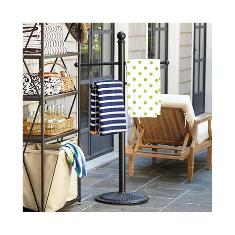 Portland Towel Stand Pool Towel Storage, Towel Rack Pool, Pool Storage, Towel Stand, Outdoor Living Furniture, Outside Furniture, Pool Decor, Pool Towel, Pool Furniture