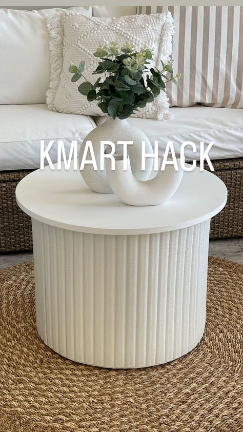 KMART HACK You all loved my last @kmartaus DIY - the chalk painted trinket dishes so here’s another simple DIY using the @kmartaus ceramic… | Instagram Kmart Coffee Table, Coffee Table Hacks, Kmart Hack, Kmart Decor, Dollar Tree Vases, Kmart Hacks, Diy Lamp, Furniture Restoration, Ceramic Vases