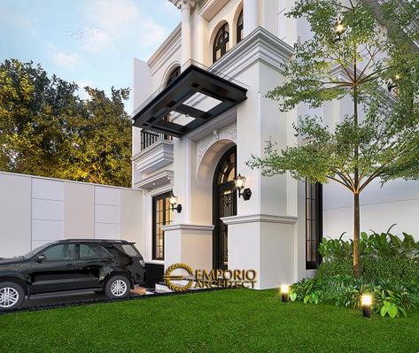 Neo Classic House, Classic Facade, Home Designs Exterior, Classical House, Classic House Exterior, Small House Design Exterior, Classic House Design, Modern House Facades, Architect Design House