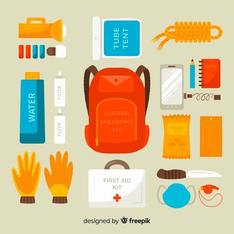 Emergency Kit Drawing, Firefighter Drawing, Emergency Backpack, Survival Skills Emergency Preparedness, Background Water, Emergency Ambulance, Pop Up Banner, Emergency Bag, Health Signs