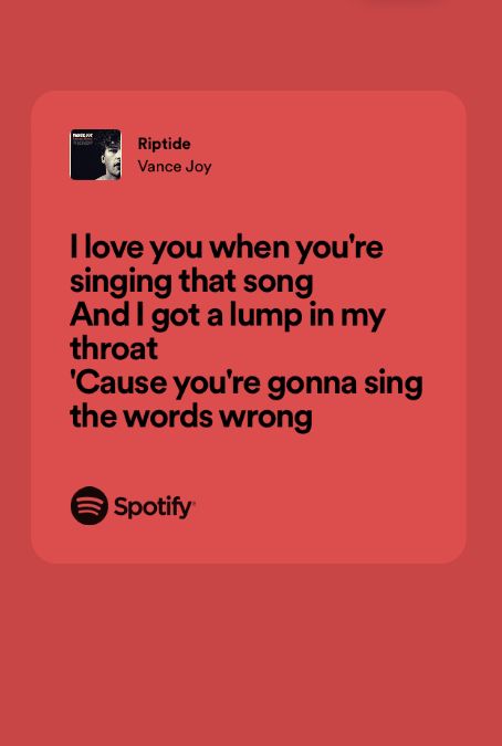 Riptide ✩ Vance Joy Riptide Song, Riptide Aesthetic, Riptide Lyrics, Random Lyrics, Dog Days Are Over, Brain Surgeon, Joy Quotes, Music Nerd, Fav Music