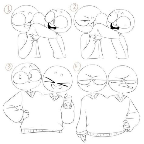 Best friend sweater Gacha Duo Poses, Gacha Sweater Base, Draw The Duo, One Person Poses Drawing, Draw Your Duo, Sweater Poses, Duo Drawing, Friends Reference, Base Chibi