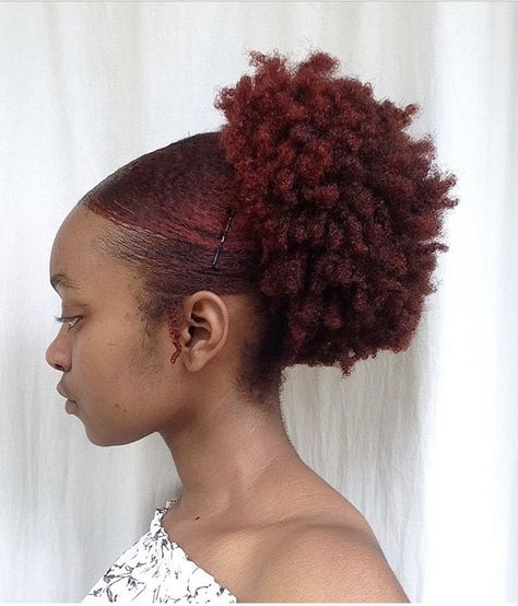 Hair Burgundy, Black Ginger, Maroon Hair, Beautiful Black Hair, Dyed Hair Inspiration, Dyed Natural Hair, 4c Natural Hair, Natural Hair Community, Natural Hair Beauty