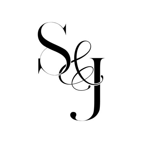 S And J Letters Love, Aj Wedding Logo, A & S Wedding Logo, Sm Wedding Logo, A J Monogram, J J Monogram, J & J Wedding Logo, Sj Logo, Letter J Monogram