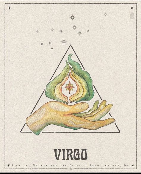 Virgo Painting Ideas On Canvas, Astrology Illustration Design, Virgo Design, I Matter, Virgo Energy, Small Posters, Virgo Rising, Virgo Symbol, Virgo Art