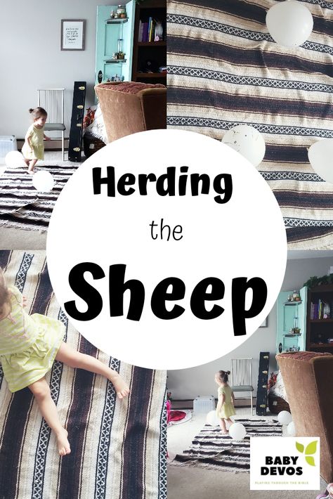 Herding the Sheep – Baby Devotions Sheep Games For Kids, Sheep Activities For Preschool, Toddler Sunday School, Good Shepard, Senior Programs, Gross Motor Activity, Toddler Lessons, Camp Activities, Sheep Crafts