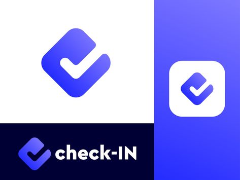 check-IN (c with check mark ) by logo.sea Check Mark Logo Design, Checkmark Logo, Check Mark Logo, C Logo Design, Check Logo, Branding Identity Inspiration, Brand Identity Guidelines, Academy Logo, Eco Logo