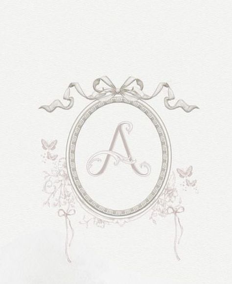 Coquette Logo Design, Baby Print Art, Textile Prints Design, Vintage Monogram, Graphic Design Lessons, Baby Themes, Branding Design Inspiration, Monogram Design, Wedding Stationary