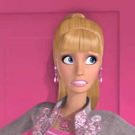 Barbie Playlist, Aesthetic Barbie Pfp, Barbie In The Dreamhouse, Humor Barbie, Barbie In The Dream House, Barbie Starlight Adventure, Iconic Pfp, Raquelle Barbie, Crazy Barbie