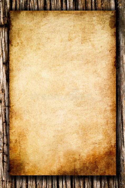 Old rough paper on wood background royalty free stock image Rough Background, Raw Papers, Vintage Paper Background, Collage Ideas, Design Painting, Background Texture, Wood Background, Raw Wood, Paper Background