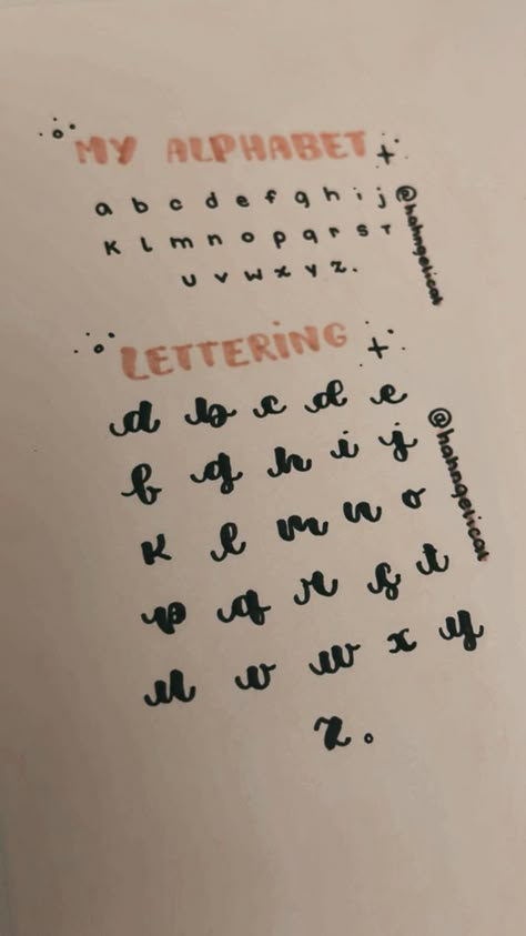 Fonts Alphabet Aesthetic, Alphabet Aesthetic, Handwriting Template, Handwriting Examples, Pretty Handwriting, Hand Lettering Worksheet, Top Aesthetic, Lettering Guide, Letters Of The Alphabet