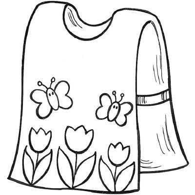 TLC "Paint-Proof Art Smock" Diy Kids Art Smock, Sewing Crafts For Kids, Art Crafts For Kids, Painting Smock, Sewing Patterns Free Bag, Aprons For Kids, Kids Art Smock, Smock Pattern, Apron Ideas