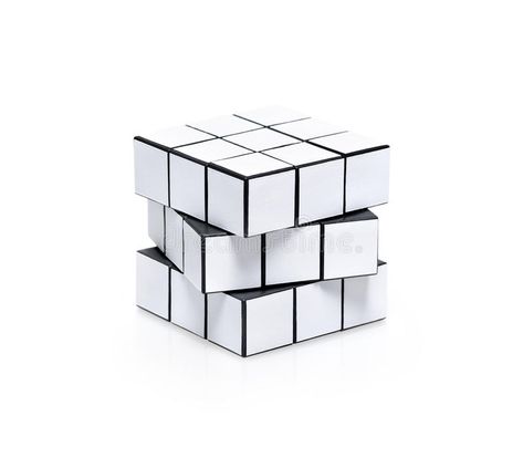 Of Challenge, Cube Puzzle, White Image, Blank White, Editorial, Twist, White