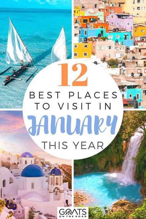 Looking for the best places to travel to in January? Whether you want a winter vacation or a beach destination, we’ve got the ultimate list of budget friendly, and beautiful places to take a break. From Chicago to Sri Lanka, to Mexico, these destinations need to be on your bucket lists! | #traveltips #beautifuldestinations #costarica Date Places, Best Places To Vacation, Winter Travel Destinations, Place To Travel, Destination Voyage, Destin Beach, Winter Vacation, Group Travel, Best Blogs