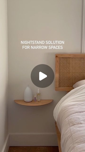 WONHAUS | home reno, diy + design on Instagram: "No more piling things on the floor! I had the hardest time finding bedside tables that fit our narrow space, and realized a shelf could do the trick. Plus you can adjust it according to your bed height :) These shelves are gifted from @audocph and they are so perfect here 🥹 product linked in bio :) check em out or make your own! When you’re hanging anything up, remember to use the tape trick: 1. Position shelf on the wall backwards to determine your placement, and use a laser to line it up with the keyholes 2. Put painters tape across the back of the shelf and mark the keyholes 3. Peel painters tape and place it on the wall, lining it up with the laser and making sure it’s centered 4. Drill where you marked the keyholes, leaving a bit o Shelf On The Wall, Bed Height, Painters Tape, Bedside Tables, Home Reno, Hard Times, A Shelf, On The Floor, The Floor