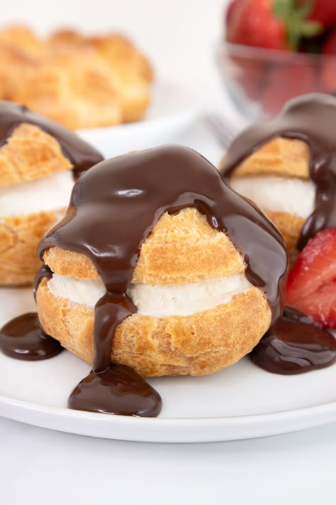 Profiteroles (Foolproof Pâte à Choux) | Big Kitchen Dreams Choux Dough, Cream Puff Recipe, Puff Recipe, Recipe Cover, Choux Pastry, Cream Puff, Big Kitchen, Pastry Dough, Cream Puffs