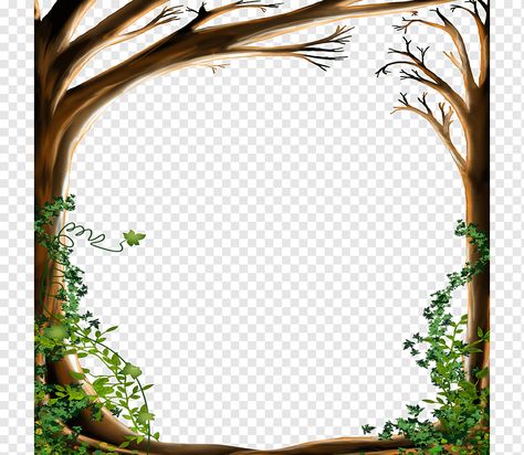 Tree Border, Htc Wallpaper, Painted Trees, Botany Illustration, Photoshop Lighting, Free Background Photos, Tree Photos, Tree Borders, Family Tree Project