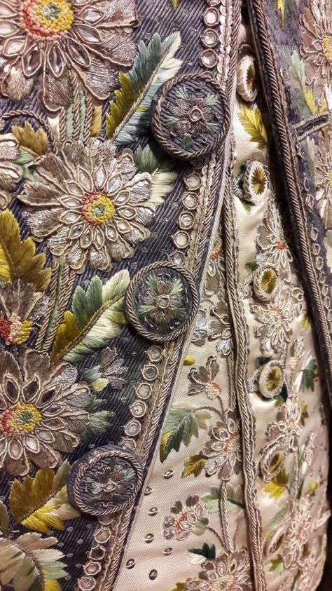 French Textiles, Film Costumes, 18th Century Costume, Lavender Silk, 18th Century Clothing, 18th Century Fashion, Couture Embroidery, Textile Texture, Mr Darcy