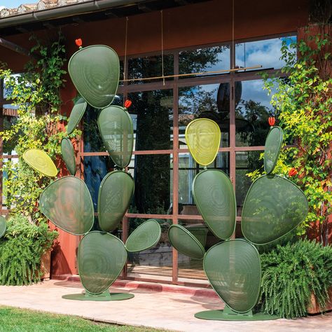 Product Outdoor Cactus, Cactus Sculpture, Woven Furniture Design, Restaurant Patio, Balcony Plants, Patio Outdoor, Landscaping Design, Hospitality Design, Outdoor Landscaping