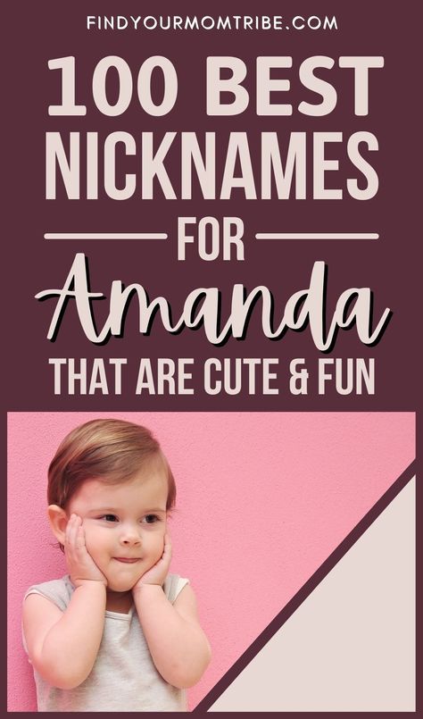 Looking for a nickname for your little princess? Check out this list of adorable nicknames for Amanda you'll fall in love with! Creative Nicknames, Sam Name, Rustic Boy Names, Cool Middle Names, Vintage Boy Names, Strong Baby Names, Funny Nicknames, Names For Boys List, Good Nicknames