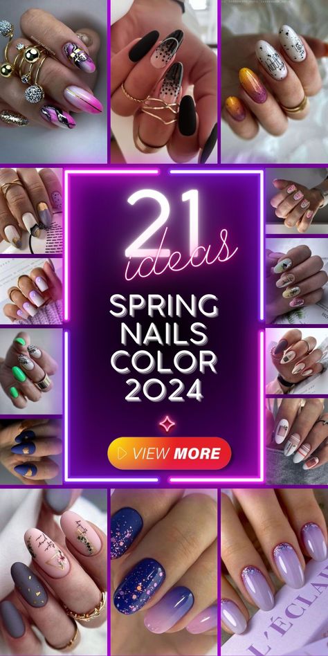 Spring is all about renewal and fresh beginnings, and your nails should reflect that. Explore the world of gel polish art designs and discover the latest spring nails color 2024 trends. Whether you're into cute and fun combos or prefer a more elegant and pretty look, these 2024 trends will help you embrace the season. May 2024 Nail Designs, Nails May 2024 Trends, 2024 Spring Nails Trend, May 2024 Nail Trends, May Nails 2024, Spring Nail Colors 2024 Gel, Nails May 2024, May 2024 Nails, Spring Nail Art 2024