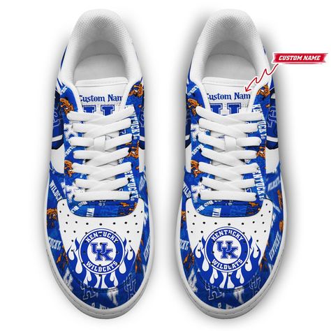 Kentucky Wildcats NCAA Football Team Air Force Shoes Custom Sneakers Check more at https://www.air-yeezyshoes.com/product/kentucky-wildcats-ncaa-football-team-air-force-shoes-custom-sneakers/ New Blance Shoes, Ncaa Football Teams, Chargers Nfl, Air Force Shoes, Custom Kicks, Nfl Football Teams, Nfl Buffalo Bills, Custom Football, Shoes Custom