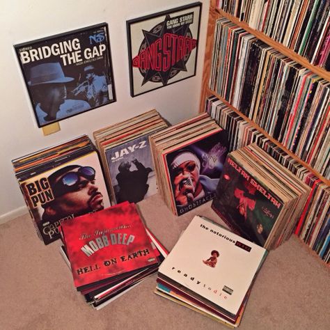 Old School Hip Hop Aesthetic, Throwback 2000s, Hip Hop Vinyl, Vinyl Record Room, Aesthetic Hip Hop, Hip Hop Aesthetic, Big Pun, Gang Starr, Record Room