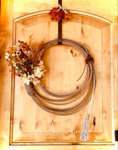 Fall Flowers Lariat Rope Decor Rope Wreath, Wreath Fall, Fall Wreaths, Fall Season, Fall Decor, Wreath, Autumn Wreaths