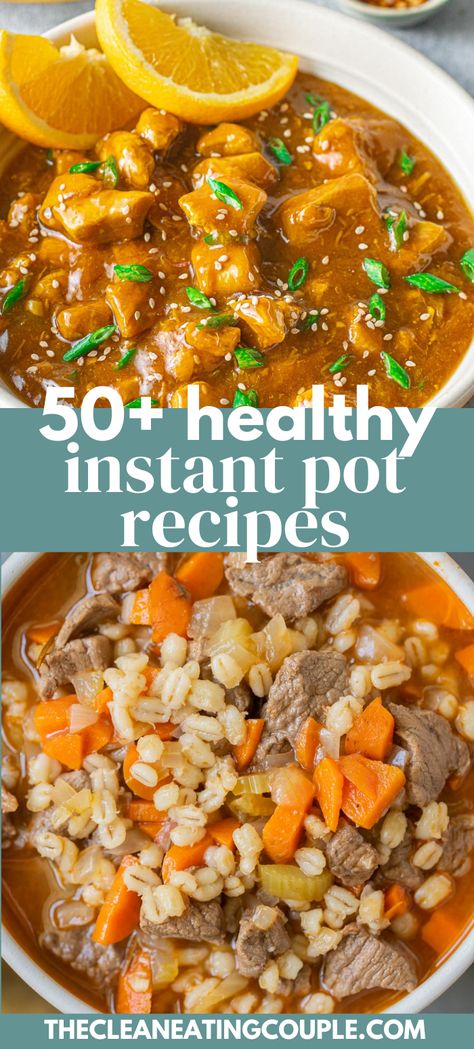 The Best Healthy Instant Pot Recipes! These Instant Pot Recipes are healthy, easy to make and delicious. Chicken, dinner, soups & more! Heart Healthy Instant Pot Chicken Recipes, Healthy Instapot Dinner Recipes, Healthy Dump Dinners Instant Pot, Pressure Cooker Healthy Recipes, Clean Instant Pot Recipes, Favorite Instant Pot Recipes, Instant Pot Clean Eating, Healthy Instant Pot Dump Recipes, Instapot Healthy Dinner