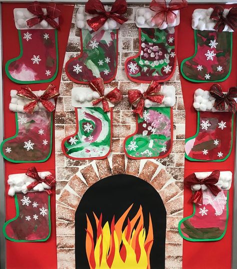 Stockings Craft Preschool, Christmas Stocking Kids Craft, Christmas Stocking Art For Kids, Preschool Christmas Stocking Craft, Stocking Crafts For Preschool, Stocking Art Project For Kids, Stocking Preschool Craft, Preschool Stocking Craft, Christmas Stocking Craft Preschool