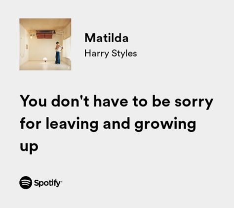 Matilda Tattoo Harry Styles, Matilda Lyrics, Harry Styles Matilda, 70s Aesthetic, Spotify Lyrics, Brain Damage, Style Minimalist, Her Music, Music Lyrics