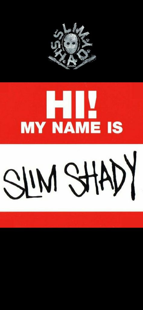 Eminem Slim Shady Wallpaper, Hi My Name Is Slim Shady, Slim Shady Outfit, Slim Shady Pfp, Slim Shady Tattoo, Slim Shady Aesthetic, Slim Shady Wallpaper, Slim Shady Poster, Eminem 90s