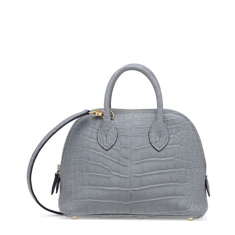 Mini Bolide, Hermes Bolide, Handbag Accessories, Alligator, Gold Hardware, Shoulder Strap, Bring It On, Grey, Gold