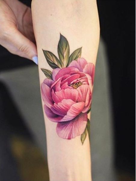 Peony Flower Tattoos, Realistic Flower Tattoo, Mastectomy Tattoo, Peony Tattoo, Flower Wrist Tattoos, 100 Tattoo, Peonies Tattoo, Tattoo Cover, Cover Up Tattoos