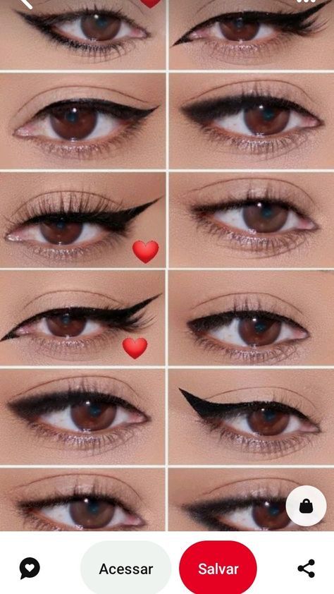 Eyeliner Application, Learn Makeup, Beauty Makeup Tutorial, Perfect Eyeliner, Eyeliner Styles, Cool Makeup Looks, Ethereal Makeup, Eye Makeup Steps, Eyeliner Looks